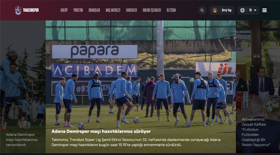 Trabzonspor Web Site